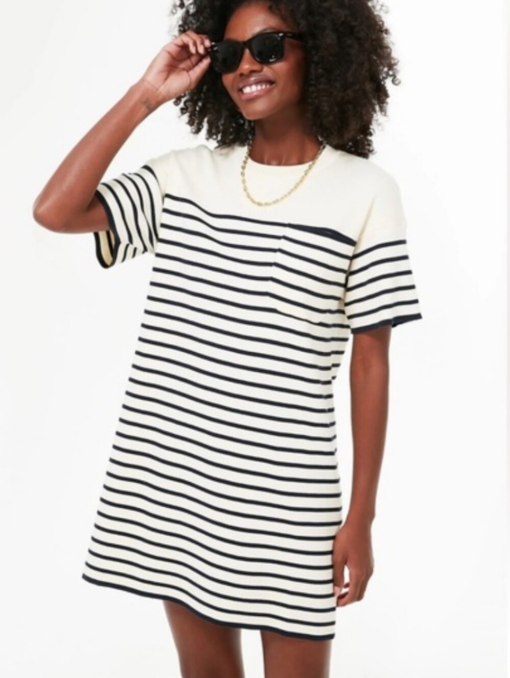 Tuckernuck Striped Frenchie Dress Size Small